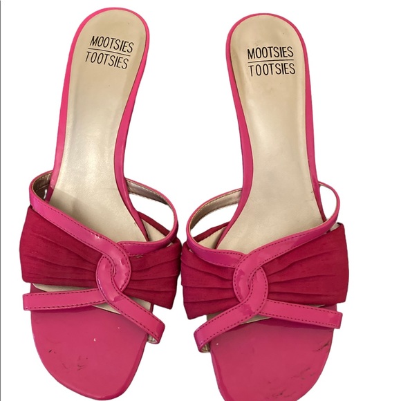 Hot Pink Mootsies Tootsies Low Heel - Picture 1 of 4